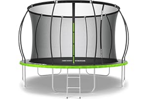‎ZIPRO ZIPRO JumpPro Premium Trampolin Outdoor, Gartentrampolin für Kinder, mit Innennetz, Wetterfest, UV-Schutz, Einfache Montage, Belastbar bis 150 kg, Ø 252/312/374/435/496 cm
