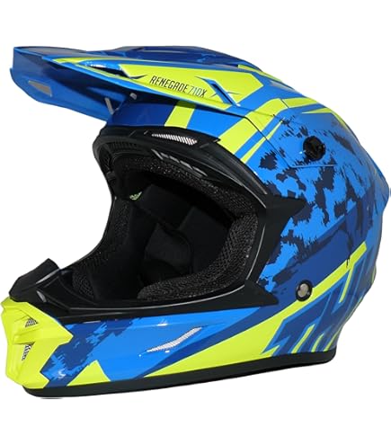 Broken Head Endurohelm Bone Crusher Grün - MX-Helm Mit Visier