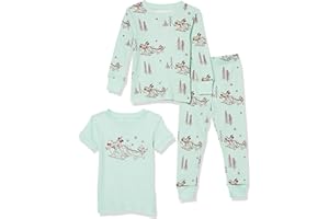 Amazon Essentials Disney | Marvel | Star Wars Conjuntos de Pijama Ceñidos de Algodón Niño, Paquetes Múltiples