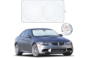 EcoNour Windscreen Sun Shade for Car inside, Windshield Sun Shade Front Window Sunshades Foldable UV Front Screen Sunshade Car Interior Accessories Fits Small Sedans, Mini SUVs and Hatchbacks