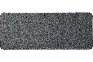 ‎ANRO ANRO Schuhparkplatz Fußmatte rutschfest Fußabtreter Schmutzfangmatte Indoor Sauberlaufmatte schmal Abtropfmatte für Eingang Uni Grau 30 x 100 cm