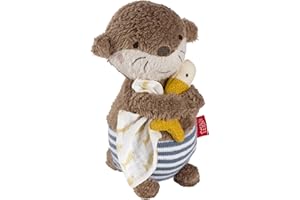 Fehn Badetier Otter – Schwimmendes Stoff-Badewannenspielzeug für Abwechslung und fröhlichen Badespaß, für Babys und Kinder ab 0+ Monaten