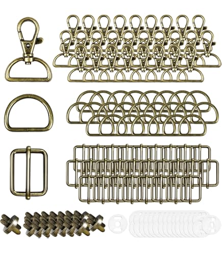 20 Stück Goldene Stern Karabinerhaken - Drehbare Federclips Für Schlüssel