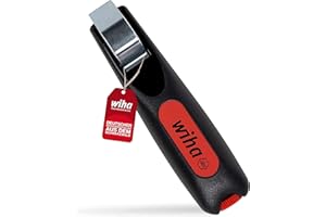 Wiha Herramienta pelacable con cuchilla de arrastre autogirable para cables redondos 130 mm (44240)