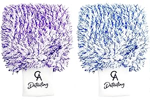 CA DETAILING CAD Detailing Microfibre Car Wash Mitt | 2 Pack Car Cleaning Mitt | Ultra Soft, Anti Scratch Car Cleaning Gloves with Elastic Wrist Cuffs | Ideal Car Cleaner, Better Than Car Wash Sponge