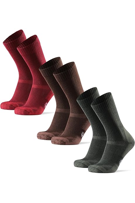 Chaussettes Chaudes Laine Mérinos Homme Tialfas – Lot De 3 Paires, 68% Laine – Pour Randonnée, Ski, Travail Extérieur, Hiver