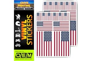 SOLNIT Pegatinas de vinilo resistentes a la intemperie para moto, scooter, casco, coche, depósito, resistente a los rayos UV, autoadhesivas, decoración de para vehículos. (America USA Flagge, Set-20)