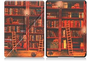 HGWALP Slimshell Case for 6.8" Kindle Paperwhite (11th Generation-2021) and Kindle Paperwhite Signature Edition,Slim Fit Stand Cover with Auto Sleep/Wake for Kindle Paperwhite 6.8inch-Library
