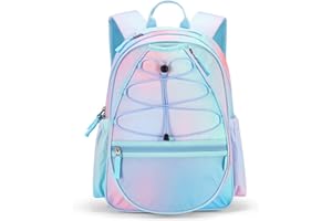 Choco Mocha Tennisrucksack Kinder Tennistasche für Mädchen Sportschlägertasche Teenager Rucksack 16 Zoll, Blau