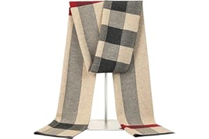 Lallier Sciarpa da Uomo in Lana Merino, Lunga Collo Invernale con Confezione Regalo