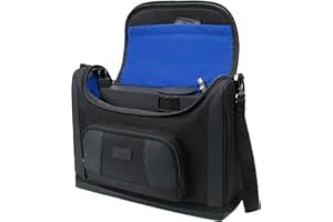 USA Gear Mini Borsa per Proiettore Portatile, Piccola Custodia da Viaggio per Proiettore 4K Compatibile con ViewSonic M1+, LG PF1500W, DBPOWER, Vankyo LEISURE 3, Ragu, GooDee, TOPVISION T2 (Blu)