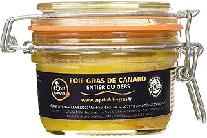 ESPRIT FOIE GRAS - FOIE GRAS DE CANARD ENTIER - 130 GRS - Conserverie familiale du Gers - Pour 2/3 personnes - Médaille d'argent 2023 au concours général agricole de Paris