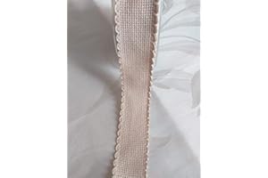 NASTRIFICIO ROSSI SAS nastro tela aida Punto Croce TULIPANO (33 mm, Greggio)