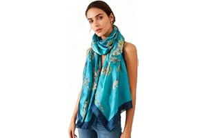 LEISOFTER Sciarpa 100% Seta per Donna Colore sfumato, Scialle di eleganti ed Moda Dona alla signora un regalo molto buono