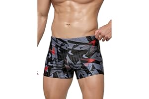 Arcweg Męskie spodenki kąpielowe, wąskie, krótkie spodenki kąpielowe ze ściągaczem, do sportów wodnych, krótkie spodnie, ochrona przed promieniowaniem UV, strój do pływania, do szkoły