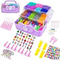 DasKid 17000+ Loom Bands Kit - 40 Vibrant Colors Loom Bands