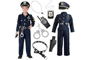 Joyin Toy Deluxe Polizist Kostüm und Rollenspiel Set für Kinder Halloween Rollenspiel