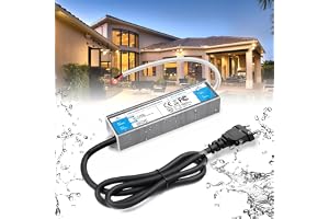 BRIMETI LED Transformator 12V 60W 5A IP67 Vattentät AC 220V till 12V DC LED Drivrutin Strömförsörjning Konstant Spänning Slim