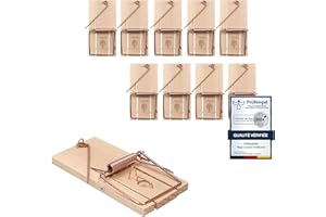 10 x Mausefalle Schlagfalle VonBueren | plastikfrei | Mausefallen aus Holz | Mouse Trap | Made in Germany