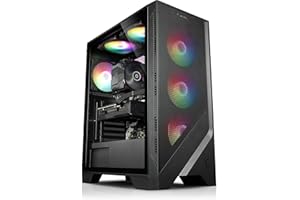 KIEBEL.DE Kiebel Gaming PC Guardian V AMD Ryzen 7 5700X 8-Kerner bis 4.6GHz, 32GB DDR4, NVIDIA RTX 4060 8 GB, 1TB SSD, WLAN, Bluetooth, Windows 11 [184725]