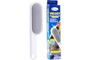 IPEA Spazzola Velluto Levapelucchi per Abbigliamento,Divani, Mobili Imbottiti - Spazzola Double Face Multiuso per rimuovere Capelli, Peli, Pelo di Animale da Tessuti, Scamosciati e Velluti