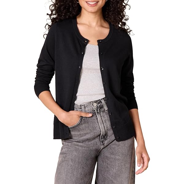 Ulla Popken Cardigan Boxy Fit Per Donne Taglie Forti - Maglia Fine Elastica, Scollo A V E Bottoni - Comfort E Stile