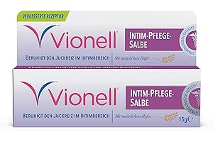 ‎VIONELL Vionell Intimpflege Damen Salbe, mit Natürlichem Hafer, Natürliches Linderungsmittel bei Juckreiz im Intimbereich, 15g