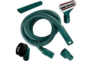 GREENELF Kit Tubi Folletto VK120,121,122 | COMPATIBILI | Tubo Flessibile Per MODELLO 120-121-122 - COMPRENDE: Tubo Flessibile, Formichiere, Spazzolino, Adattatore, Girasole, Verde