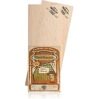 Axtschlag XL Grillbretter Erle, 2 Wood Planks für größere Filets & Braten, schonendes Garen mit aromatischer Rauchnote…