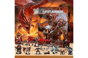 KNOWLIFE Calendrier de L'Avent Donjons et Dragons 2024, Calendrier De L'avent 2024, Calendrier De L'avent Jouet Avec 24 Figurines Jouets Donjons et Dragons à Collectionner pour Enfant Adultes