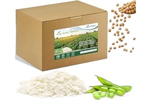 VALLYDOM 3.8KG Soy Wax for Candle Making: Premium Pure Soy Wax Flakes, Organic, No Additives, Long Burn Time, Perfect for Scented Candles, Tealights, Craft Candles, and More - Ideal for Candle Makers
