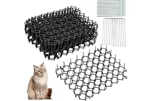 BOHRMA Grille d'épines contre les chats - Barrière pour animaux - Tapis de répulsif pour chat - Protection contre les animaux - Barrière avec pointes - Grille pour chat - Répulsif pour chat
