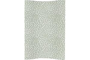 Anti Roll Changing Mat by Mama Shack - Baby Changing Mat with Wedge Design - Waterproof - Fits Most Baby Changing Tables - 67 x 44 cm (Sage Spotty)