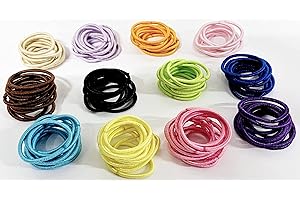 Crazy Bobble® 120 PCS Kids Hair Ties, Mini Hair Bands, No-Metal Hair Elastics, Small Ponytail Holders, Hair Accessories for Kids, Girls, Infants, Toddlers, 2.5cm in Diameter 12 Colours
