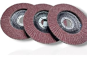 Terryshop74® 3 Dischi Abrasivi Lamellari Grana P40 Ø115 mm per Smerigliatrice Angolare – Disco 115x22 mm per Ferro, Legno e Marmo