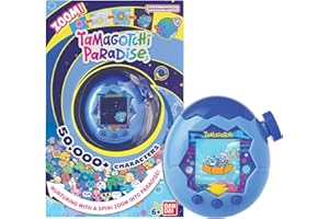 Bandai Tamagotchi Paradise Digital Pet Blue Water Shell | Evolved Electronic Pet Toy With Zooming Worlds | Tamagotchi Paradise Virtual Pets For Kids And Adults Make Fun Gifts For Girls And Boys