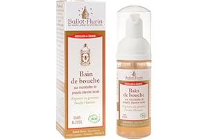 Ballot-Flurin - Bain de Bouche ultra-naturel - Régénère les gencives & Purifie l’haleine - Sans rinçage - Flacon pompe auto-moussant - À la propolis 100% bio - Fabriqué en France - Certifié Cosmébio - 50 ml
