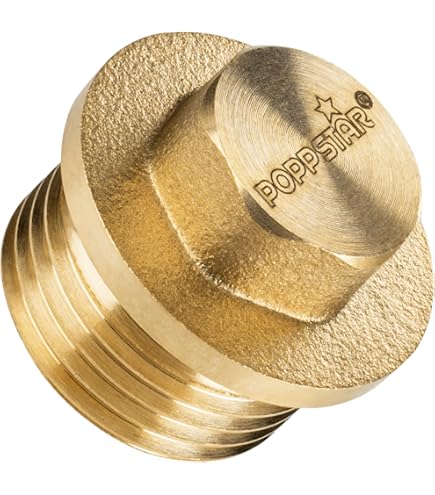 Lot De 8 Bouchons D'obturation Hexagonaux En Laiton Avec