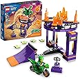 LEGO 60359 City Stuntz Dunk Stunt Ramp Challenge 2in1 Action Set with Self-Driving Dinosaur Motorcycle Toy and Stunt Rider, Birthday Gift Idea for Kids, Boys, Girls 5 Plus Years Old