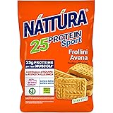 NATTURA PROTEIN SPORT Frollini Avena, Biscotti Proteici Senza Latte e Uova, Biscotti per Sportivi, 25% di Proteine, 200g