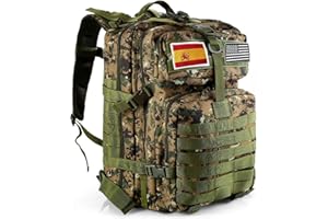 GUJOIN Mochila Tática 50 L Sistema Molle De Grande Capacidade Para Uso Militar Mochila De Emergência De 3 Dias Para Caça, Caminhadas, Acampamentos E Atividade Ao Ar Livre