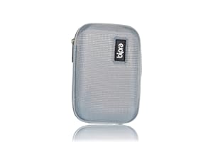 Bipra Protective EVA Case for 2.5 inch WD/Seagate/Toshiba/Clickfree/Portable External Hard Drives (Silver)