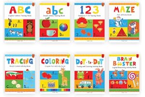 Wonder House Books Preschool Complete Learning Activity Pack For Kids (Box Set of 8 Books)