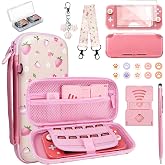 Switch Lite Case Carrying Case- 19 in 1 for Nintendo Switch Lite Accessories Bundle with Switch Lite Thumb Grips,Clear Protec