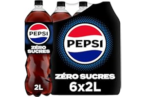 Pepsi Zéro Sans Sucres Bouteille 6 X 2L Pack
