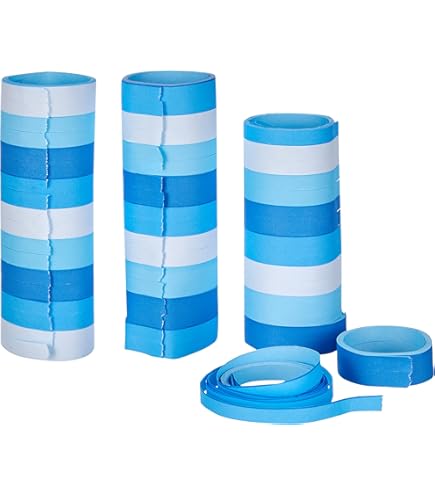 Schweden Party Deko Set - Luftschlangen & Girlanden In Blau-Gelb Für Länderparty