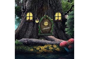 Sternstunde DecoracióN Del áRbol De Elfo En Miniatura, DecoracióN Del JardíN Exterior, áRbol Art Ornamentos, DecoracióN De La Puerta De La Casa De Hadas 3d, Un Accesorio Para JardíN Para Gnomos Y Hada