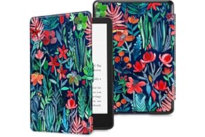 FINTIE Slimshell Case ONLY for 6.8" Kindle Paperwhite 11th Generation-2021 (Model No. M2L3EK & M2L4EK)- Premium Lightweight PU Leather Cover with Auto Sleep/Wake, Jungle Night