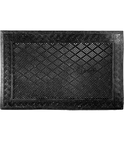 Zerbino Iron Made In Italy 40x60cm Nero - Semiovale, Pulisce A Fondo, Ecosostenibile, Lavabile - Foto 3