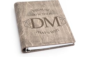 SMONEX Blank Notebook - Blank Grid & Lined Journal for Game Notes, Tracking, Drawing and More - Accessories Essentials Kit for DnD - Dungeon Master Engraving